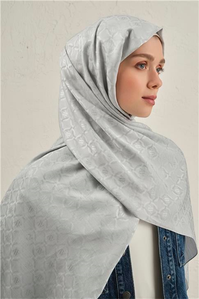 Armine Pamuk  Floş Monogram Zincir Şal 1 23