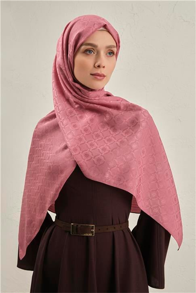 Armine Pamuk  Floş Monogram Zincir Şal 1 37