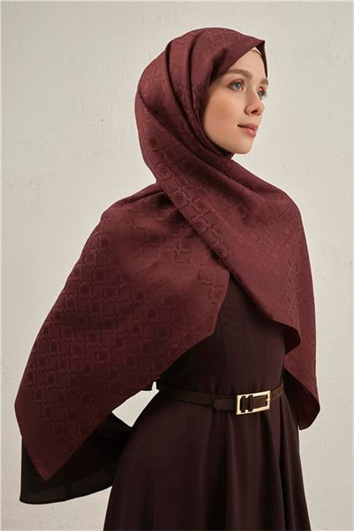 Armine Pamuk  Floş Monogram Zincir Şal 1 32