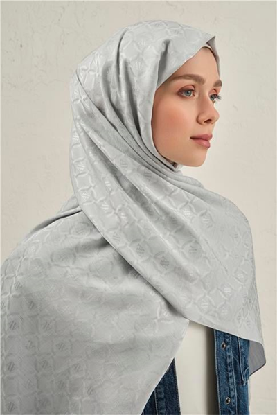 Armine Pamuk  Floş Monogram Zincir Şal 1 23