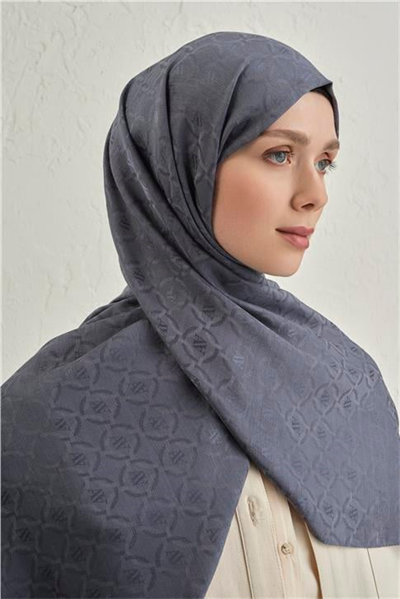 Armine Pamuk  Floş Monogram Zincir Şal 1 18