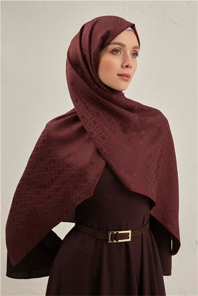 Armine Pamuk  Floş Monogram Zincir Şal 1 32