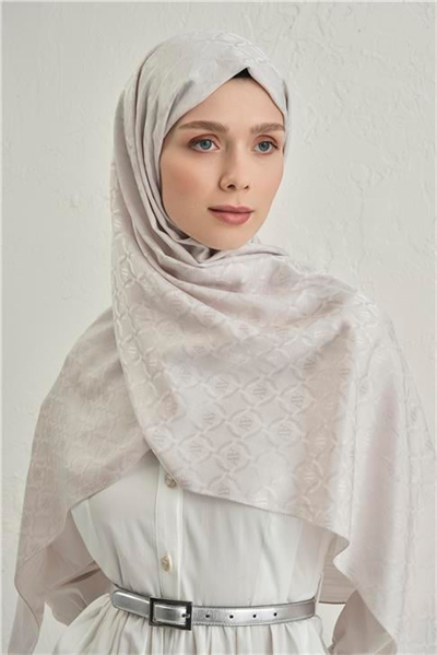 Armine Pamuk  Floş Monogram Zincir Şal 1 17
