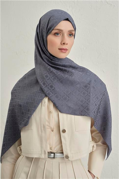 Armine Pamuk  Floş Monogram Zincir Şal 1 18