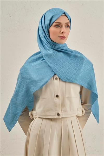 Armine Pamuk  Floş Monogram Zincir Şal 1 25