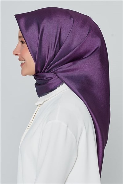 Armine Polyester Eşarp 00Oaat44 Lacivert-Mor