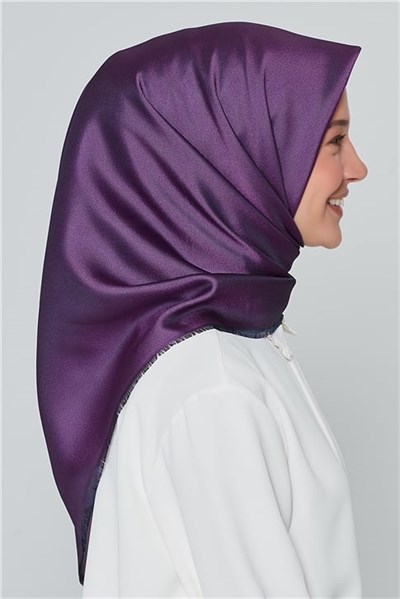 Armine Polyester Eşarp 00Oaat44 Lacivert-Mor
