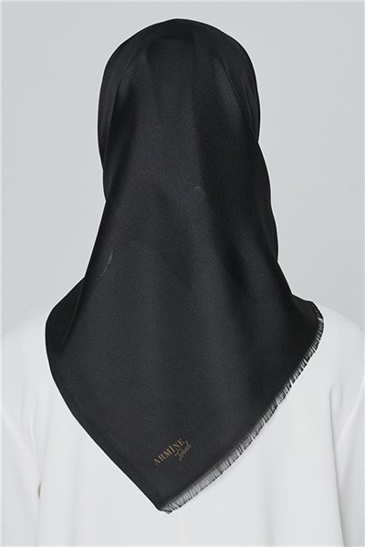 Armine Polyester Eşarp 00Oaat44 Siyah