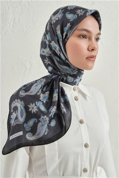 Armine Premium Pure Etnik Desen Eşarp 3 32
