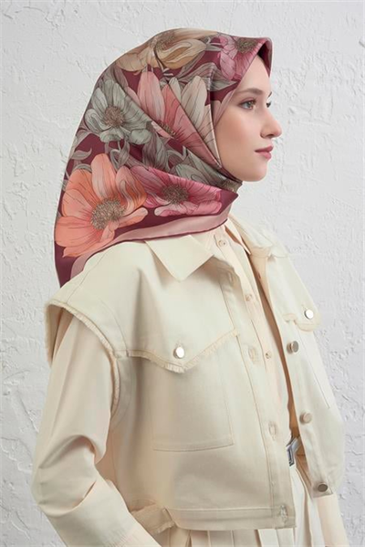 Armine Saf İpek Sura Eşarp 9403D 02