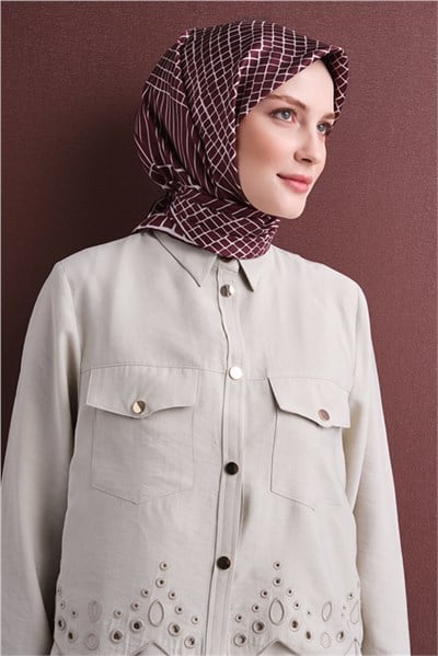 Armine Saf İpek Sura Eşarp 9644D 04