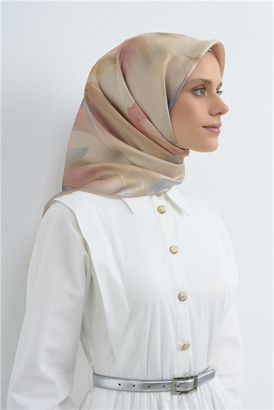 Armine Saf İpek Twill Eşarp 9519D 04