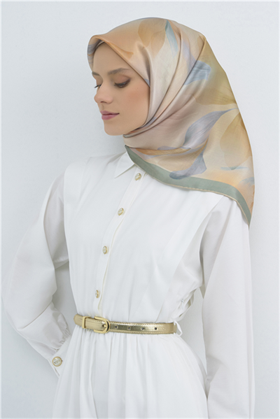 Armine Saf İpek Twill Eşarp 9519D 37