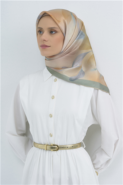Armine Saf İpek Twill Eşarp 9519D 37