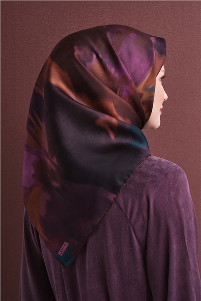Armine Saf İpek Twill Eşarp 9606D 02