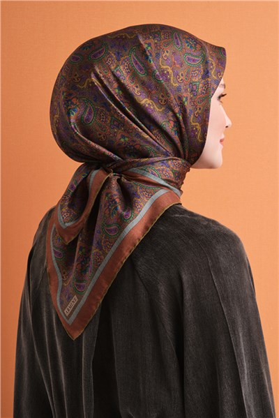 Armine Saf İpek Twill Eşarp 9609D 04