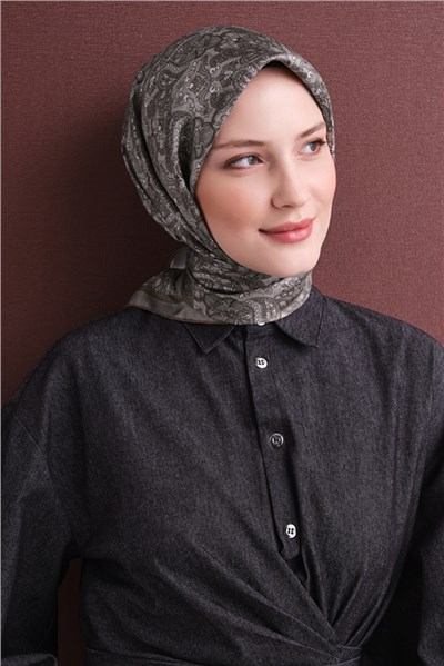 Armine Saf İpek Twill Eşarp 9609D 08