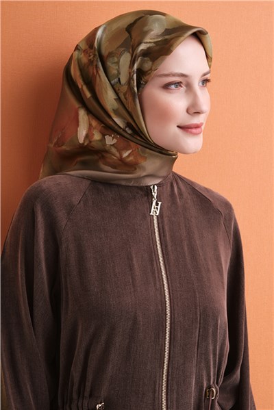Armine Saf İpek Twill Eşarp 9611D 02