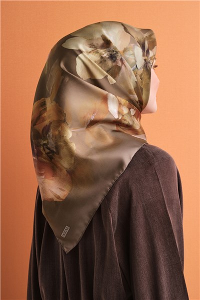 Armine Saf İpek Twill Eşarp 9611D 02