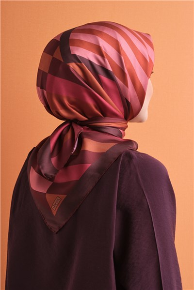 Armine Saf İpek Twill Eşarp 9615D 02