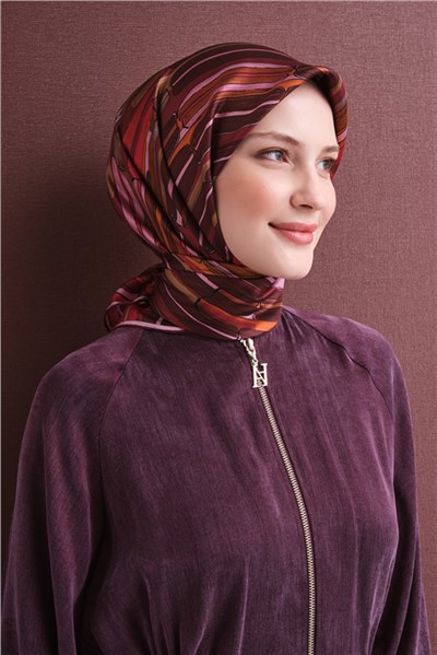 Armine Saf İpek Twill Eşarp 9616D 02