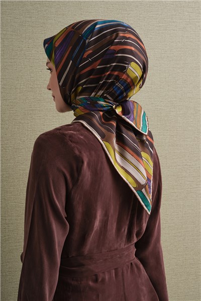 Armine Saf İpek Twill Eşarp 9616D 03