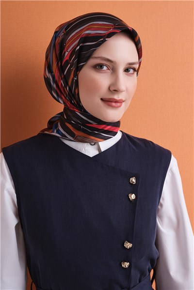 Armine Saf İpek Twill Eşarp 9616D 04