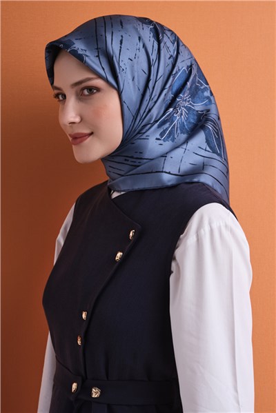 Armine Saf İpek Twill Eşarp 9617D 02
