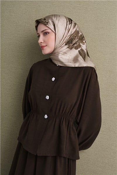 Armine Saf İpek Twill Eşarp 9617D 56