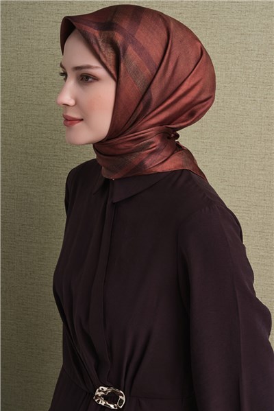 Armine Saf İpek Twill Eşarp 9618D 02