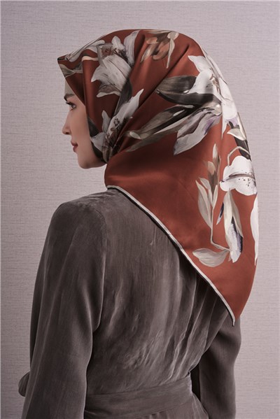 Armine Saf İpek Twill Eşarp 9620D 54
