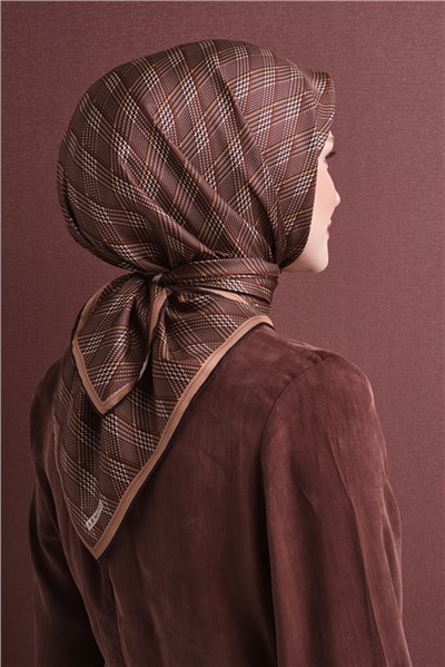 Armine Saf İpek Twill Eşarp 9626D 02