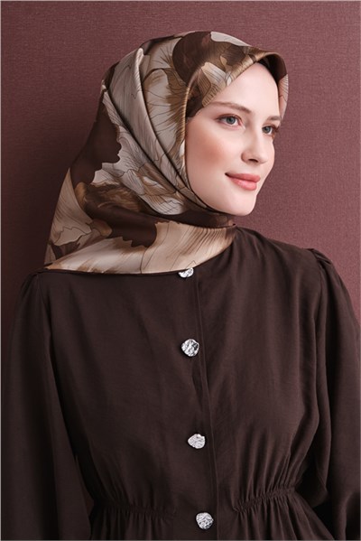Armine Saf İpek Twill Eşarp 9627D 01