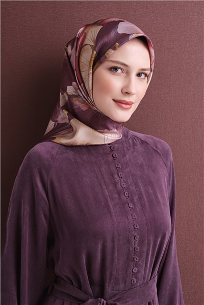 Armine Saf İpek Twill Eşarp 9627D 03