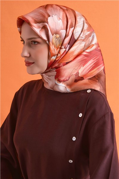Armine Saf İpek Twill Eşarp 9627D 34
