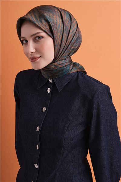 Armine Saf İpek Twill Eşarp 9628D 03