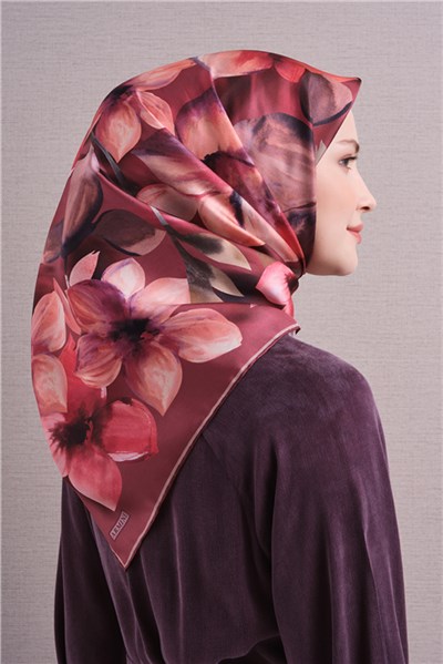 Armine Saf İpek Twill Eşarp 9632D 01