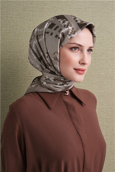 Armine Saf İpek Twill Eşarp 9634D 01