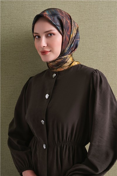 Armine Saf İpek Twill Eşarp 9635D 02