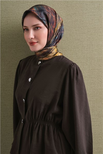 Armine Saf İpek Twill Eşarp 9635D 02
