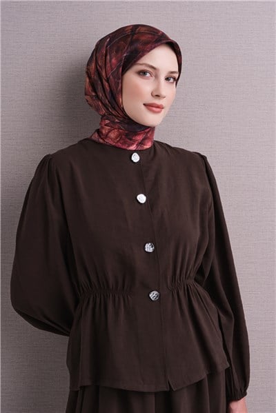 Armine Saf İpek Twill Eşarp 9635D 03