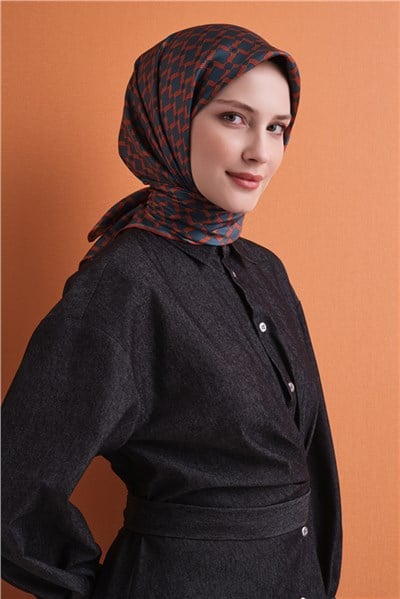 Armine Saf İpek Twill Eşarp 9636D 03