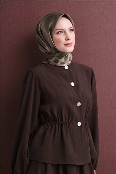 Armine Saf İpek Twill Eşarp 9637D 01