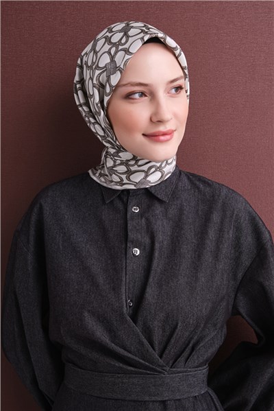 Armine Saf İpek Twill Eşarp 9638D 87