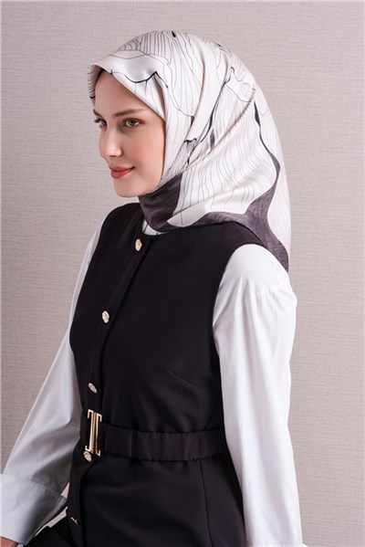 Armine Saf İpek Twill Eşarp 9639D 03