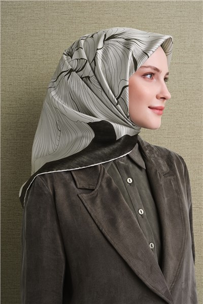 Armine Saf İpek Twill Eşarp 9639D 06