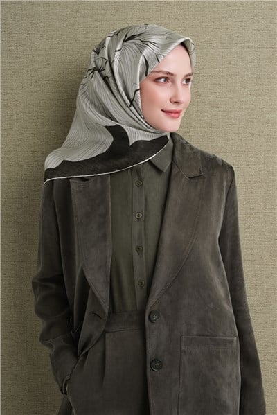 Armine Saf İpek Twill Eşarp 9639D 06
