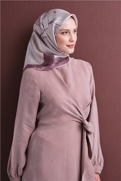 Armine Saf İpek Twill Eşarp 9639D 33