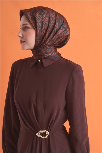 Armine Saf İpek Twill Eşarp 9640D 82