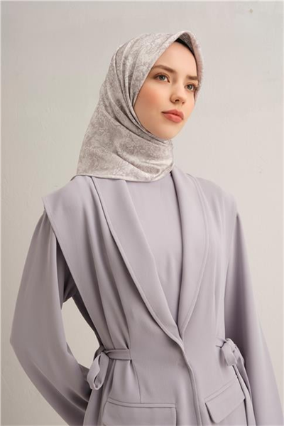 Armine Soyut Desenli Saf İpek Sura Eşarp 9311D 84